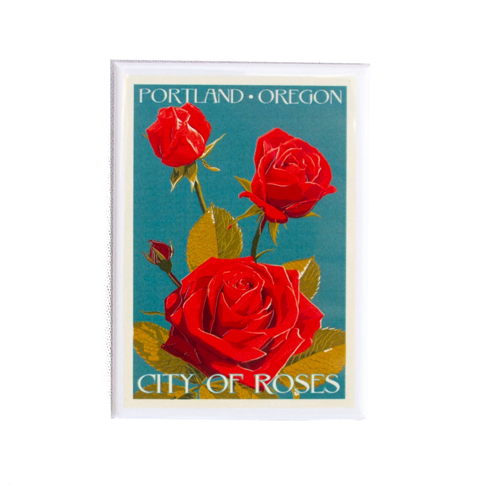 Portland, Magnets, Gifts, Lantern Press, Oregon City, Roses, 846906